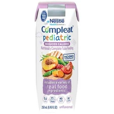 Compleat Pediatric Reduced Calorie Tube Feeding Formula Ready to Drink, 8.45 oz