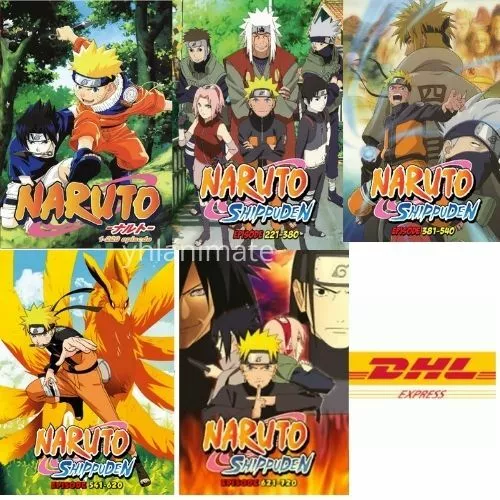 Naruto Shippuden Episode 1-720End DVD Anime Complete Series ENGLISH DUBBED