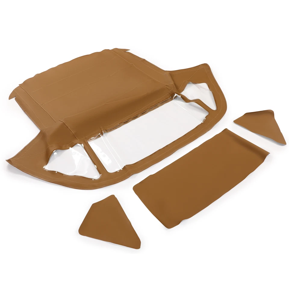 For 1972-89 Mercedes Benz R107 280SL 560SL 380SL 450SL Convertible Soft Top Tan - Image 2 of 4