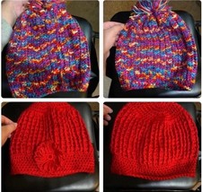 Handmade Knit Hats Lot   Adult  Kids Sizes, High Quality, Great for Resellers