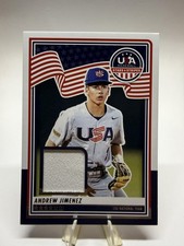 2025 Panini Stars & Stripes USA Baseball #USA-AJ Andrew Jimenez Game-Worn MEM