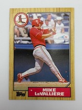 #162 Mike LaValliere [Rookie] Cardinals 1987 Topps Baseball Card NM. rookie card picture