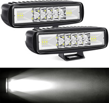 6 Inch Led Pods Light Bar Slim 60W 10000Lm 12V/24V Driving Fog Light Waterproof