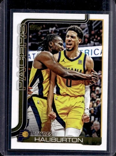 2025-26 Topps Tyrese Haliburton Golden Mirror Image Variation SSP #47 Pacers