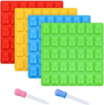 CAKETIME Gummy Bear Molds Candy - 1 Inch Large 