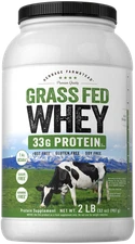 Grass Fed Whey Protein Powder | 2lb | Unflavored | by Herbage Farmstead