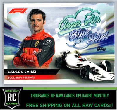 2022 Topps Formula 1 Clean Air, Blue Skies Carlos Sainz #CABS-CS Ferrari