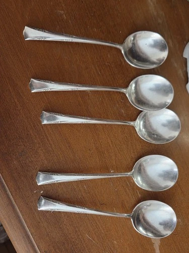 Greenbrier by Gorham Sterling Silver Soup Spoons 5