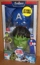 2012 Marvel Super-Hero Child's Costumes Hulk Captain America Unopened Halloween