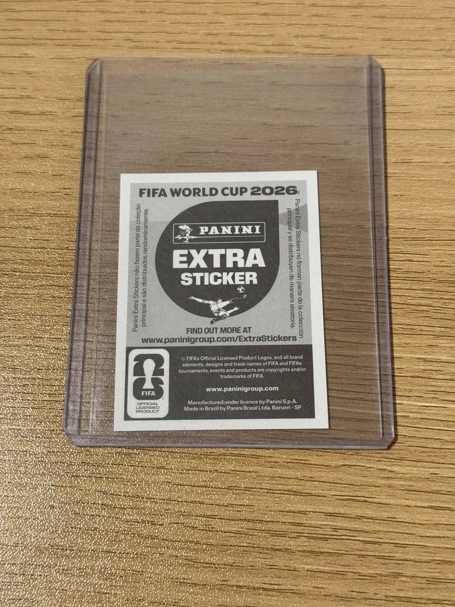 EXTRA STICKER PANINI WORLD CUP 2026 CR7 CRISTIANO RONALDO GOLD