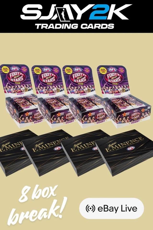 Select AFL Footy Stars/Eminence 8 Box Group Break #27 - PYT