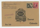 Mr Fancy Cancel Registered Brisbee Arizona Denver Colorado 1931 Cvr #8782