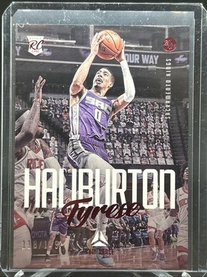 2020-21 Panini Chronicles Red #149 Tyrese Haliburton RC Luminance # /149 Rookie