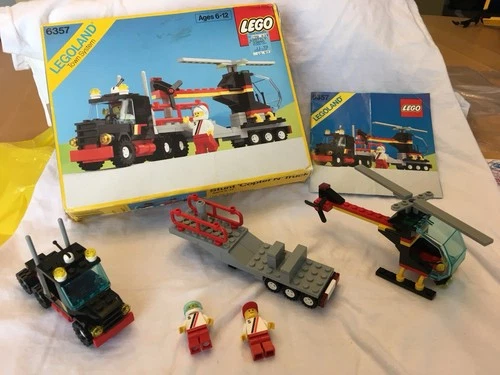 LEGO Stunt 'copter N' Truck 6357 Town Complete Set Box Instructions Vintage