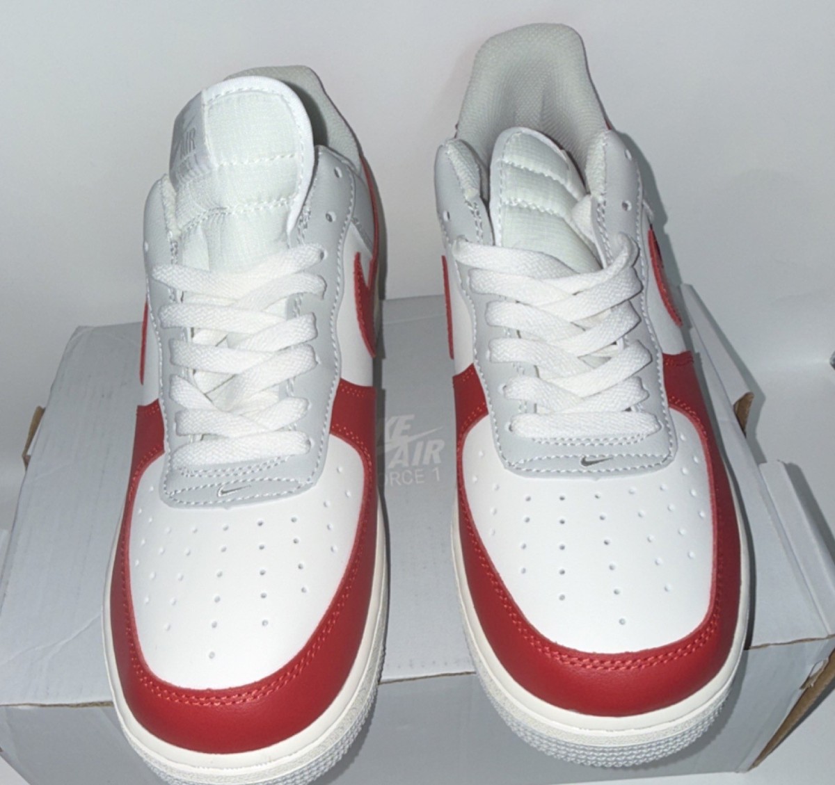 Size 11 - Nike Air Force 1 Low White Red Sole for sale online | eBay