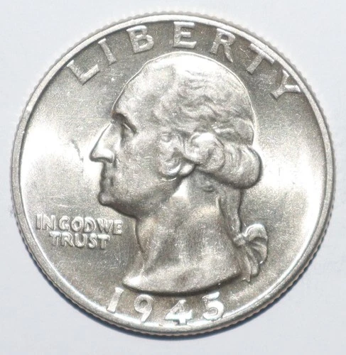 1945 Washington Quarter CHOICE BRILLIANT UNCIRCULATED (A110)