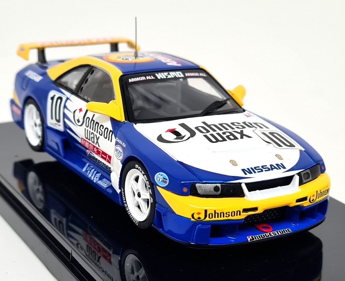 Ebbro 1/43 Nissan Skyline GT-R R33 JGTC 1995 Johnson Wax #10 Diecast Model Car