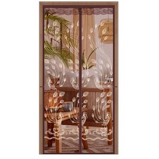 Mesh Magnetic Screen Door, Sliding Door Screen Magnet Closure Curtain for Fro...