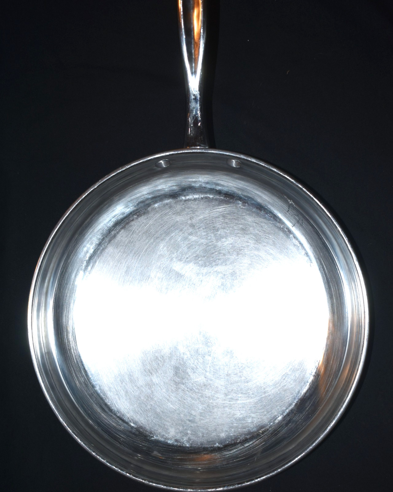 wolfgang puck stainless steel round skillet 12" with glass lid