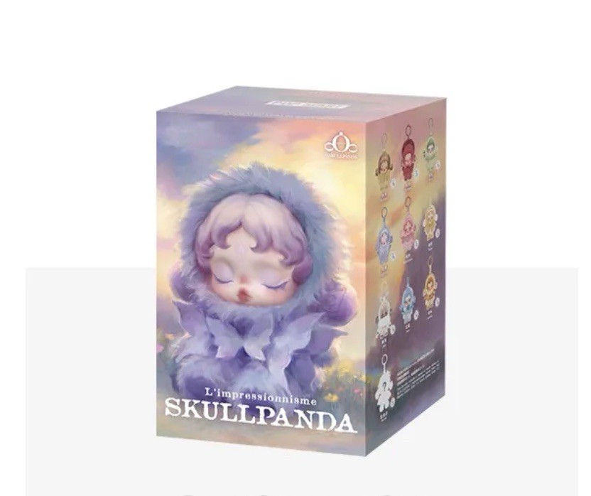 【Pop Mart】SKULLPANDA L’impressionnisme Random 1EA SkullPanda L'impressionnisme Pop Mart Plush Doll 1 Blind Box