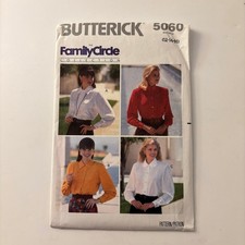 VTG 90s Butterick 5060 Family Circle Classic Shirt Pattern Bust 34-38 Sz 12-16