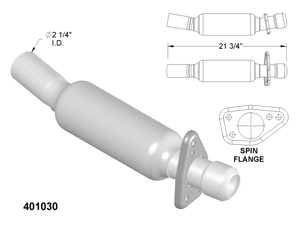 Catalytic Converter for 1978 Buick Regal 5.0L V8 GAS OHV - Image 2 of 2