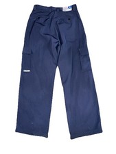 VTG Kik Wear Premium Cargo Pants 32x30 Drk Teal Y2K 20  Wide Leg Rave Anime Goth