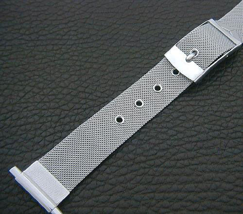 Rare NOS Adjustable 16mm 22mm Retro/ '50s SS Belt/Strap Watch Band - Picture 1 of 5