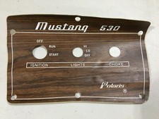 NOS Polaris 72 Mustang 530 Dash Decal Vintage Snowmobile Woodgrain 7071233