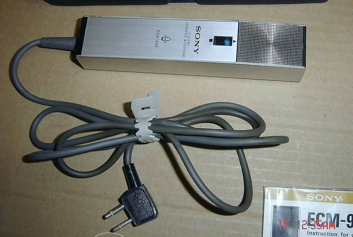 SONY Electret Condenser Microphone ECM95S / Vintage With