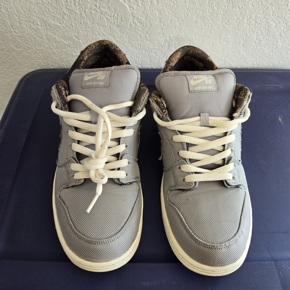 Nike SB Dunk Low Wolf Grey Digi Camo Men's Sneakers Size 14 | eBay