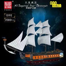 Mould King 13192 Imperial Frigate Model Pirates Of Caribbean Ship Brick Set MOC