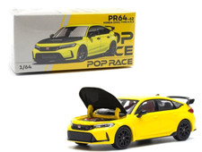 Pop Race 1:64 Honda Civic FL5 Type R Sunlight Yellow Diecast Car PR640062