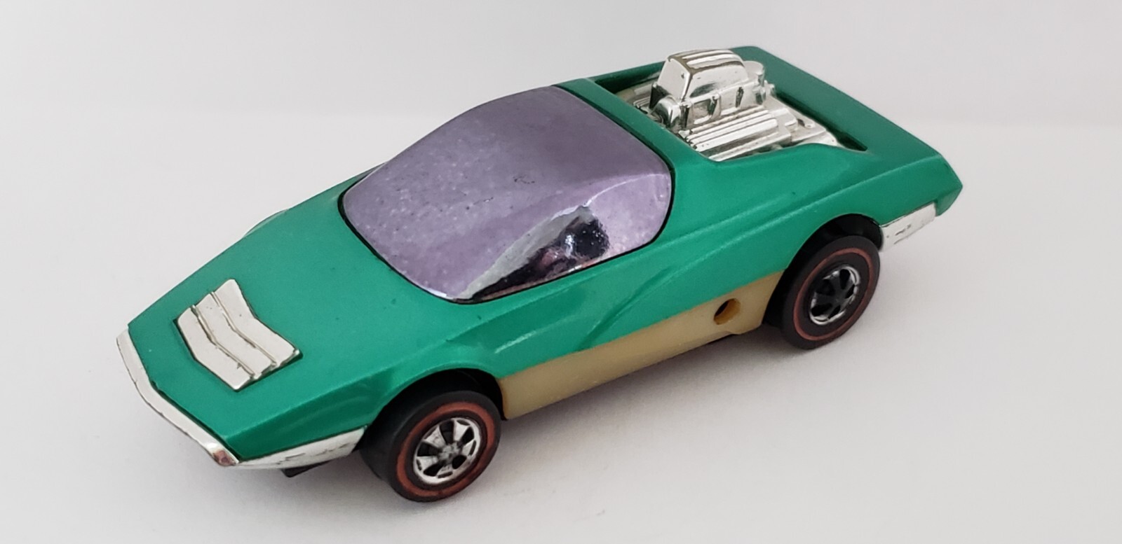 SIZZLERS HOT HEAD 1970 Light Green Vintage Original HOT WHEELS