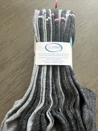 Reebok Women's Pro Series Low Cut Socks~10 Pack~Shoe Size9-12~New~Grey - Picture 5 of 5