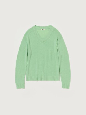 ASK availability First)AURALEE SUMMER CASHMERE KNIT V-NECK P/O new