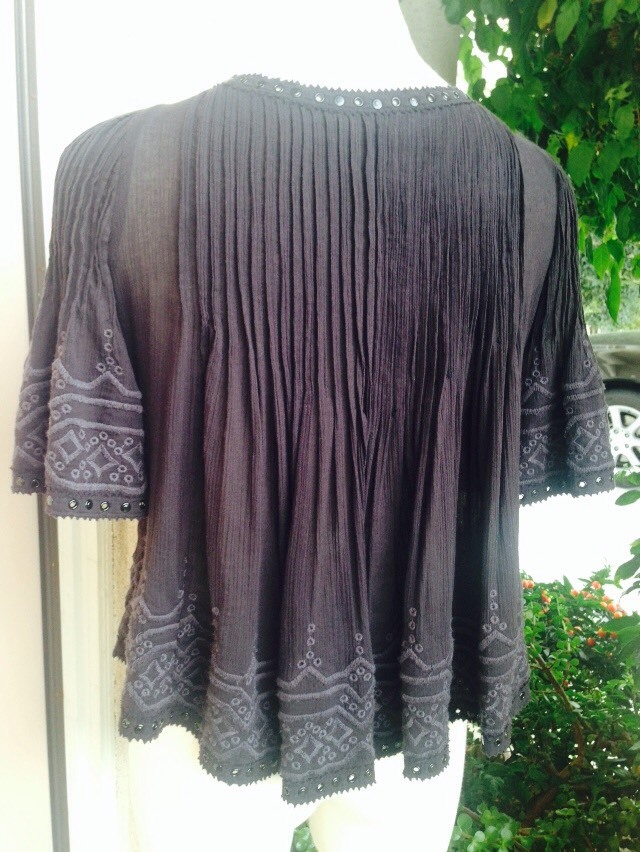 ISABEL MARANT Alexia Embroidered Blouse/Top Size FR38 Black SUPER RARE! image 7