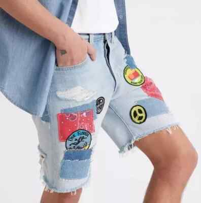 Men's Levi's 501 Patchwork Casual Shorts 150th Anniversary Edition
