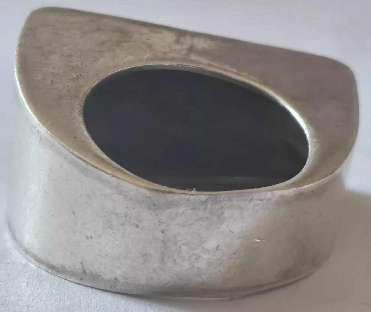 D0559 - Solid 925 Silver Ring with Agate - Design… - image 4