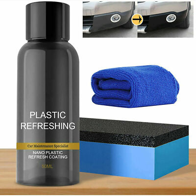1PCS 50ml Nano Car Plastic Refreshing Coating Plastic Revitalizing Coating Agent