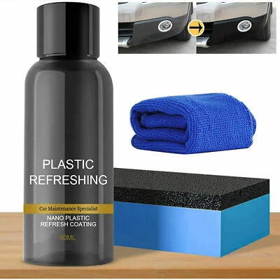 1× Nano Car Plastic Refreshing Coating Plastic Revitalizing Coating Agent 50ml