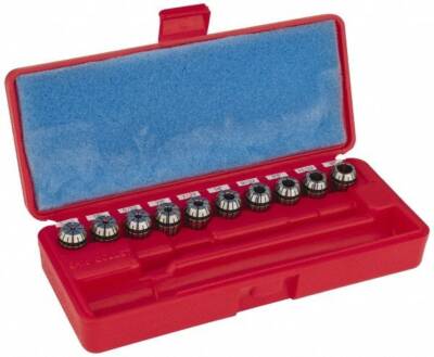 Accupro 10 Piece, 3/32 to 3/8'' Capacity, ER16 ER Collet Set Increments of 1/32''