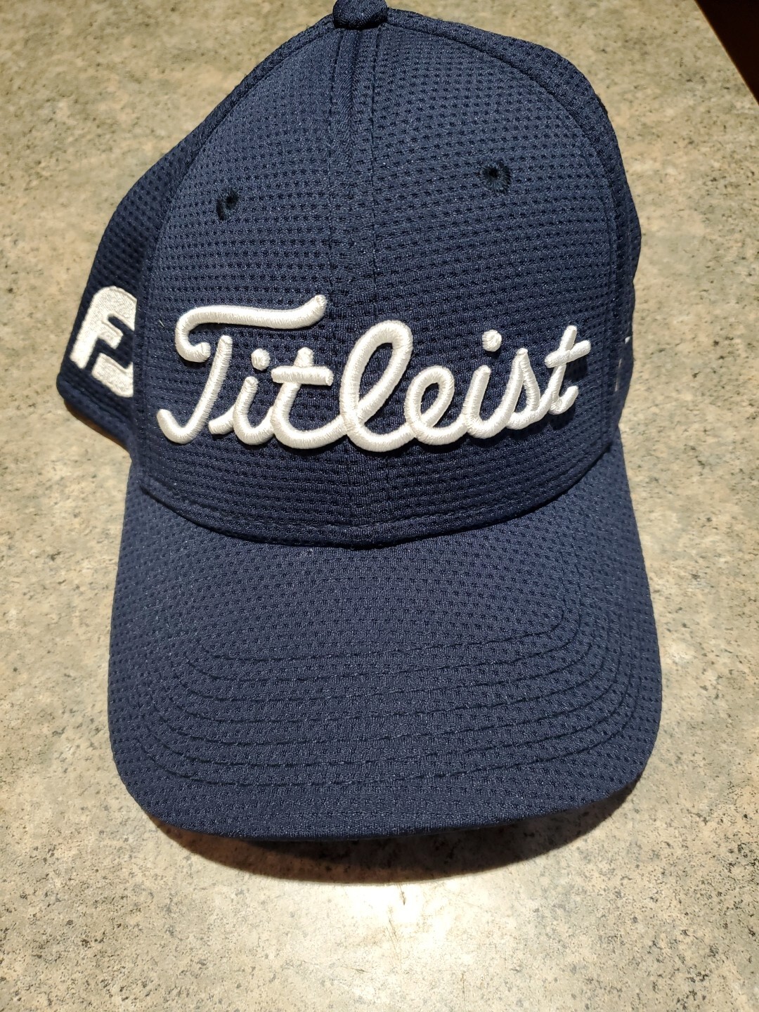 Titleist Pro V1 FJ New Era Fitted Small-Medium Navy White Neo Mesh Golf Cap Hat