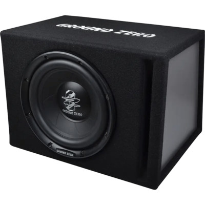 Ground Zero GZIB 25BR 25cm Auto Gehäusesubwoofer 250 Watt RMS Bassreflex