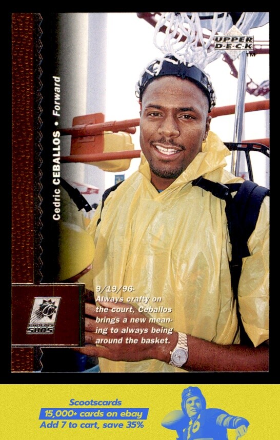1996-97 Upper Deck Cedric Ceballos card #237 Phoenix Suns