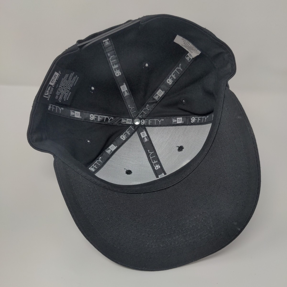 RH Snapback Hat Black OSFM Adjustable Embroidered New Era 9Fifty