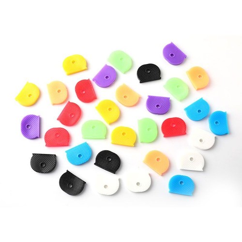 32Pc Key Cap Tag Label ID Silicone Coding Color Key Identifier Cover Mixed co-NS - Picture 9 of 12