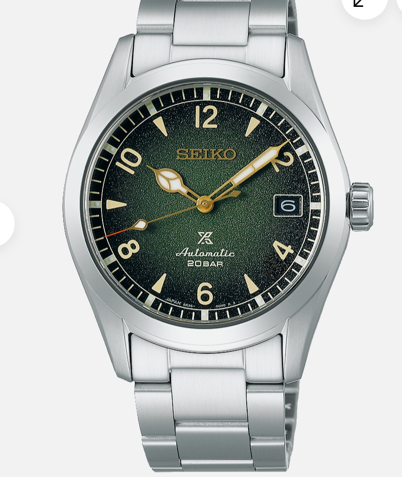 本日23:59まで特別価格‼︎ ジャンク【SEIKO パタパタ時計】 Seiko Luxe SPB155 Alpinist 1959 Reinterpretation Watch Green Dial