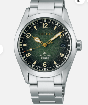 Seiko Luxe SPB155 Alpinist 1959 Reinterpretation Watch Green Dial