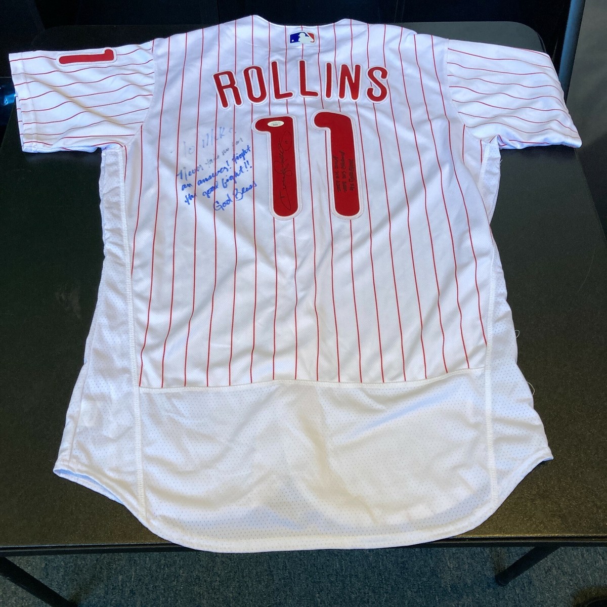 Jimmy Rollins 2008 World Series MVP Signed Inscribed